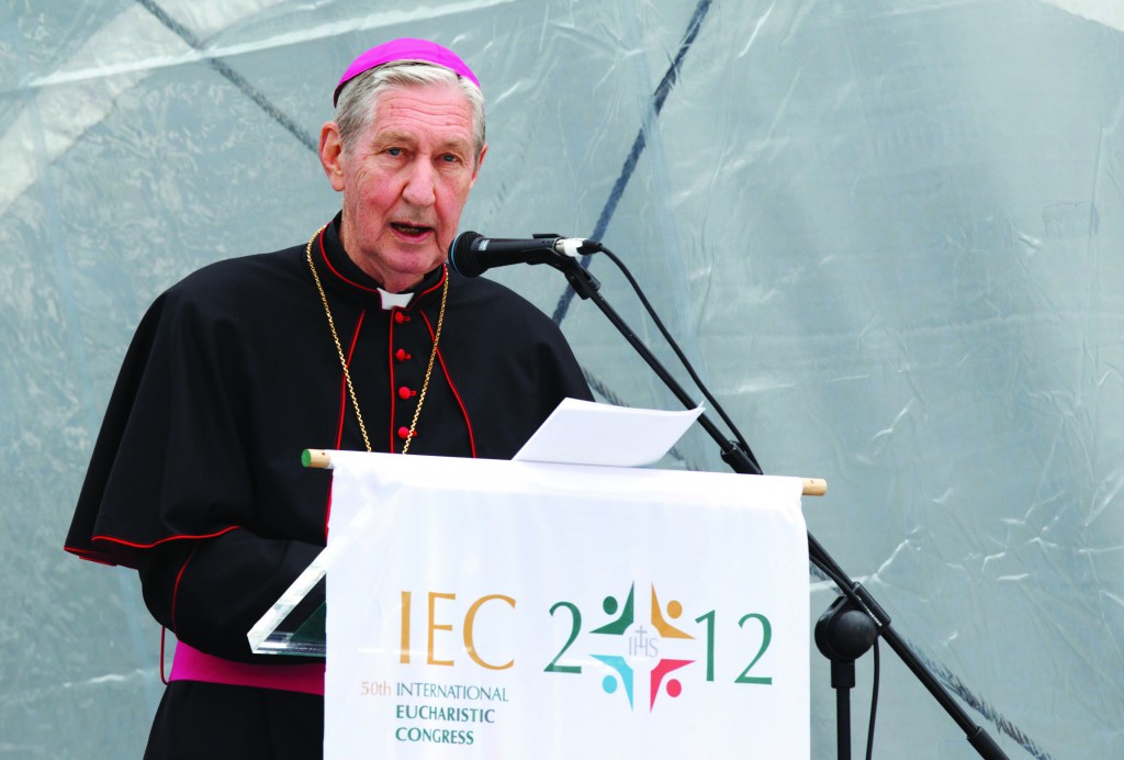 RETIRED AUSTRALIAN ARCHBISHOP GIVES CATECHESIS ON MARRIAGE AND FAMILY DURING 50TH INTERNATIONAL EUCHARISTIC CONGRESS IN DUBLIN