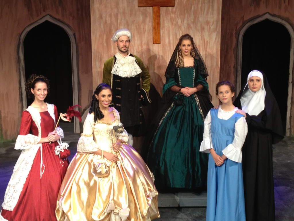 Santa Maria students play characters at the cross-road of discerning their God-given vocation in Daughters of Venice. PHOTO: SANTA MARIA
