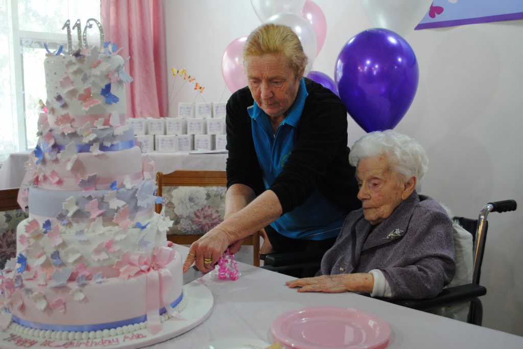 She keeps on keeping on - Ada Furby celebrates her 110th birthday at Villa Pelletier Hostel. PHOTO: SUPPLIED