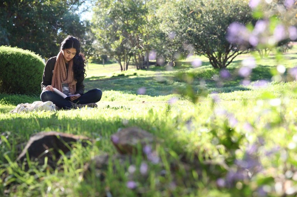 A young woman reads in the grounds of the Schoenstatt Shrine located in the foothills just outside Armadale. Two forthcoming one-day retreats on July 20 and August 25 will offer women aged 17-30 a chance to escape the business of everyday life to focus on hearing God’s call to them.