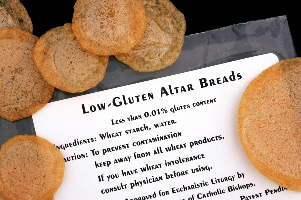 Low-gluten hosts approved for Mass are handmade at the Benedictine Convent of Perpetual Adoration in Clyde, Missouri. PHOTO: CNS