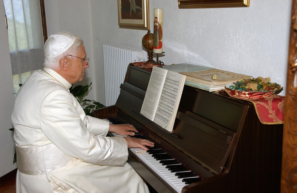 Retired Pope Benedict XVI is a fan of classical music, particularly the works of Italian priest Antonio Vivaldi and Johann Sebastian Bach. PHOTO: CNS