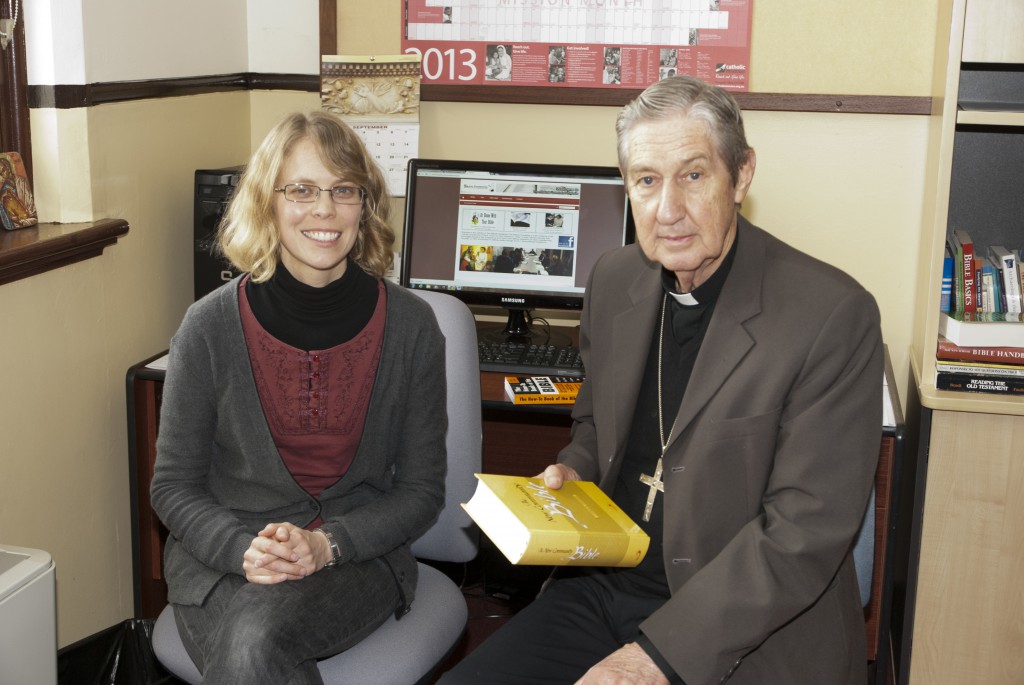 Perth’s Biblical Foundation founders, Dr Michelle Jones and Archbishop Emeritus Barry Hickey. PHOTO: Matthew Biddle