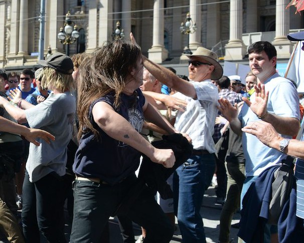 Pro-life participants in Melbourne’s March for Babies last Saturday were subjected to aggression and violence from some ‘pro-choice’ protestors. PHOTO: FIONA BASILE