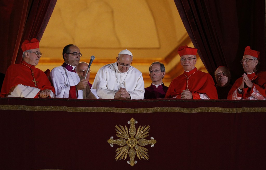 From the moment Pope Francis, dressed simply in a white cassock, stepped out on the balcony of St. Peter's Basilica for the first time and bowed March 13, 2013, he signaled his pontificate would bring some style differences to the papacy. PHOTO: CNS/Paul Haring