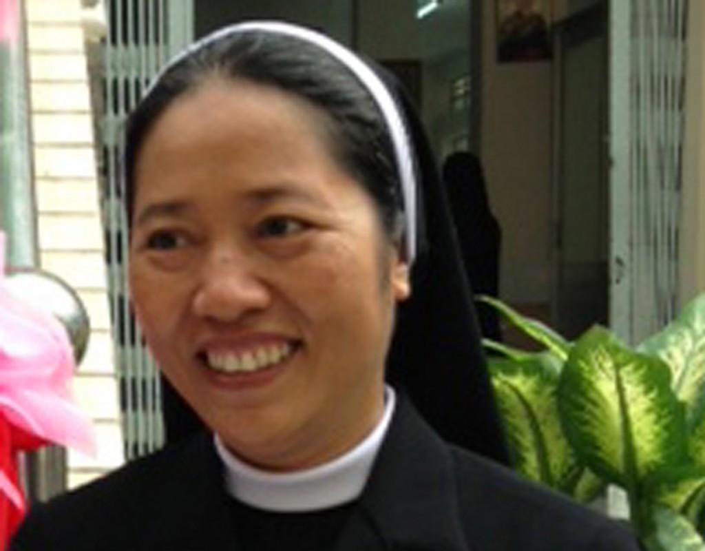 Sister Anna Van Nga Le of the Thu Duc Congregation of Lovers of the Holy Cross in Vietnam who run seven centres for the blind. She says her faith is influenced by community life, including the blind children she serves.