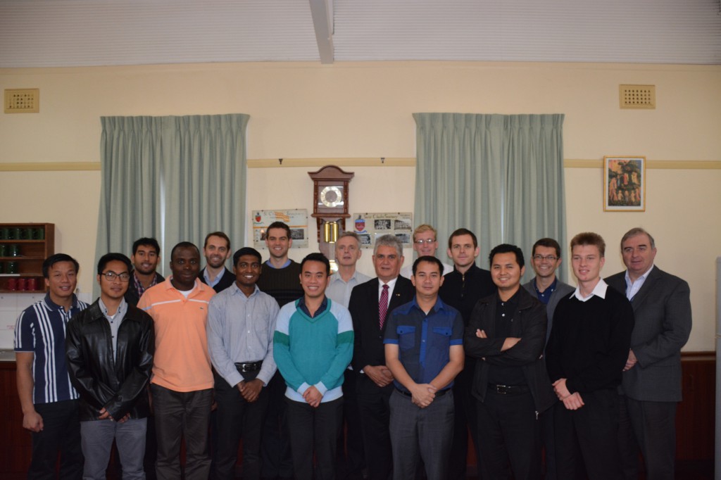 Perth seminarians with local MP for Hasluck Ken Wyatt who visited St Charles’ Seminary in Guildford recently.