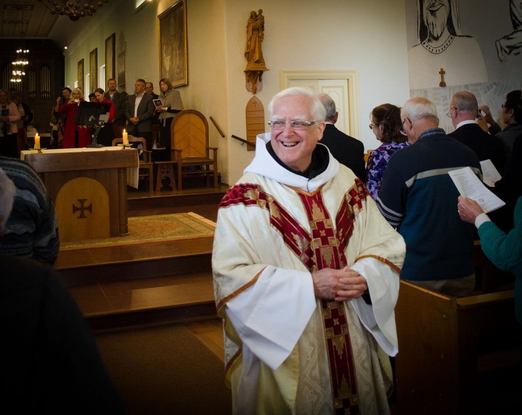 Fr Anscar McPhee celebrated his Golden Jubilee at New Norcia with friends and family on July 16. PHOTO: JANE MCPHEE-FENNESSY