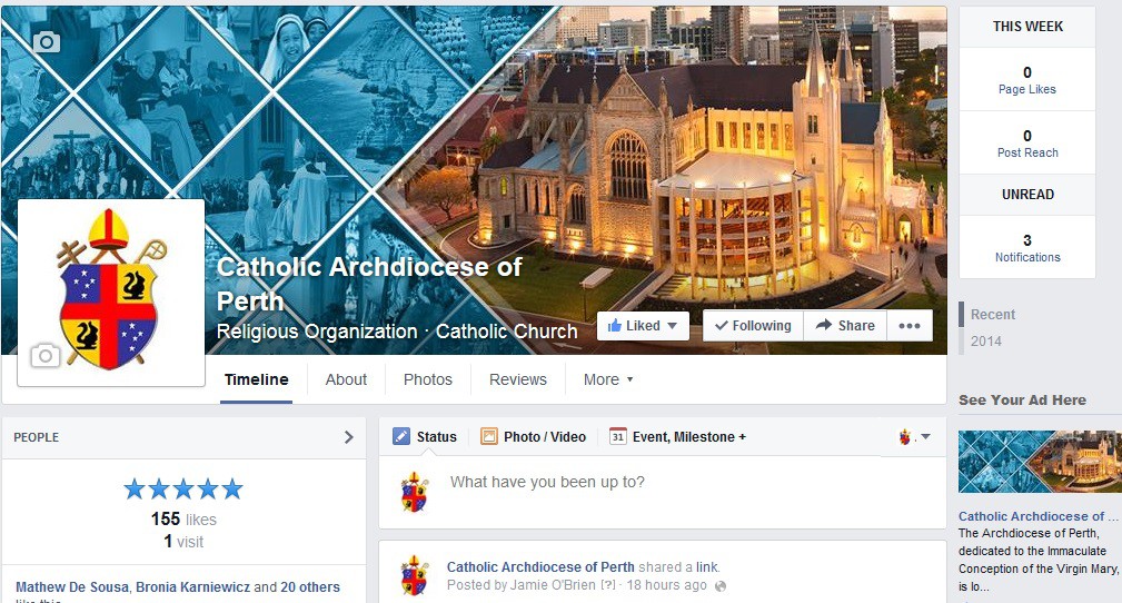 The Archdiocese of Perth Communications and Media Office has this week launched two new social media sites.