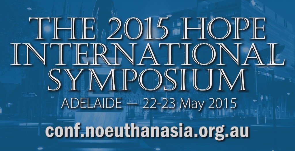 In light of Pope Francis’ recent comments to Italian Catholic doctors against the evils of euthanasia, the announcement of the Hope International Symposium in Adelaide this year is a timely one.  PHOTO: Supplied