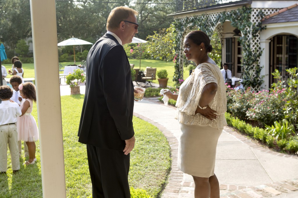 Kevin Costner and Octavia Spencer star in a scene from the movie "Black or White." The movie aims to "start the conversation" on race, and while not an overtly religious film, its creators and stars say it addresses what might be called faith-based values such as the importance of family, the need for compassion and the power of love. PHOTO: CNS/Relativity