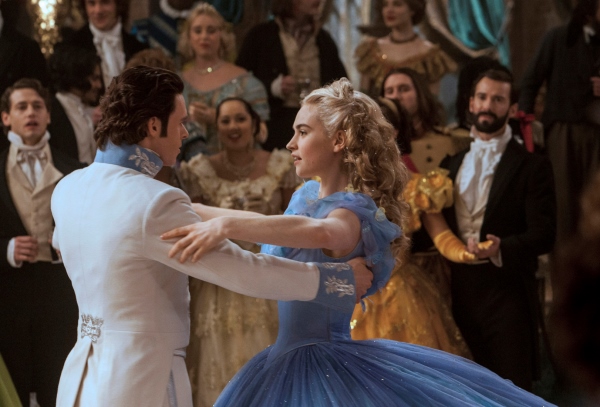 Lily James and Richard Madden star in a scene from the movie Cinderella. PHOTO: CNS