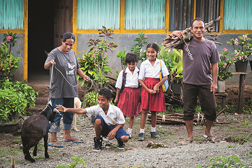 Vinsen (39) is a farmer living in West Timor, Indonesia. Until five years ago, his farm had always experienced predictable weather, but recently the weather has become increasingly erratic and difficult to forecast, causing havoc for his crops. PHOTO: Mie Cornoedus