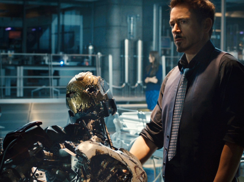 Robert Downey Jr. stars in a scene from the movie "Avengers: Age of Ultron." PHOTO: CNS