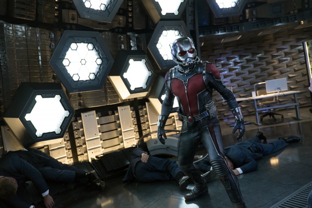 Paul Rudd stars in a scene from the movie "Ant-Man." PHOTO: CNS/Disney