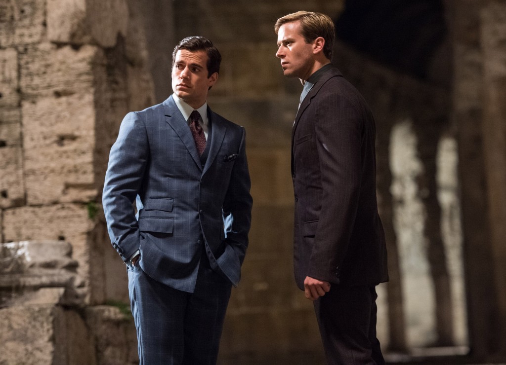 Henry Cavill and Armie Hammer star in a scene from the movie "The Man From U.N.C.L.E." PHOTO: CNS/Warner Bros.