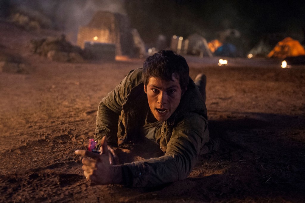 Dylan O'Brien stars in a scene from the movie "Maze Runner: The Scorch Trials." PHOTO: CNS/Fox