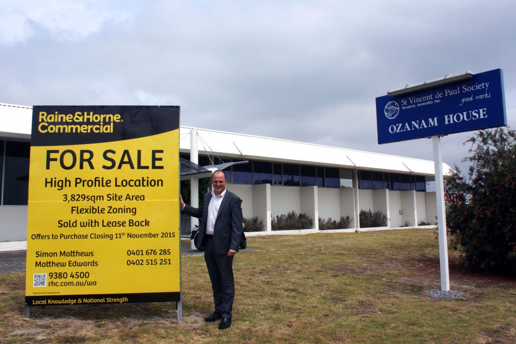 St Vincent de Paul Society WA CEO Mark Fitzpatrick outside its current premises in Belmont. The society is in the process of preparing to build and relocate to a new site in Canning Vale that will include the Ozanam House administration office, its depot (currently located in Osborne Park) and a new Vinnies shop on site. Photo: Supplied