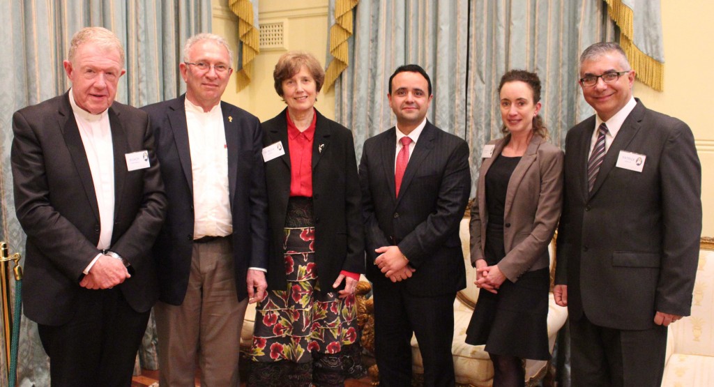 Caption left to right: Bishop Terry Brady, Fr Peter Carroll, Dr Ruth Webber, James Koulouris; Assistant Commissioner, Governance & Continuous Improvement, NSW Government, Dr Ann Marie Martin; Assistant Commissioner, Offender Management & Policy, NSW Government, Patrick Aboud; Governor Long Bay Correctional Centre. PHOTO: Supplied