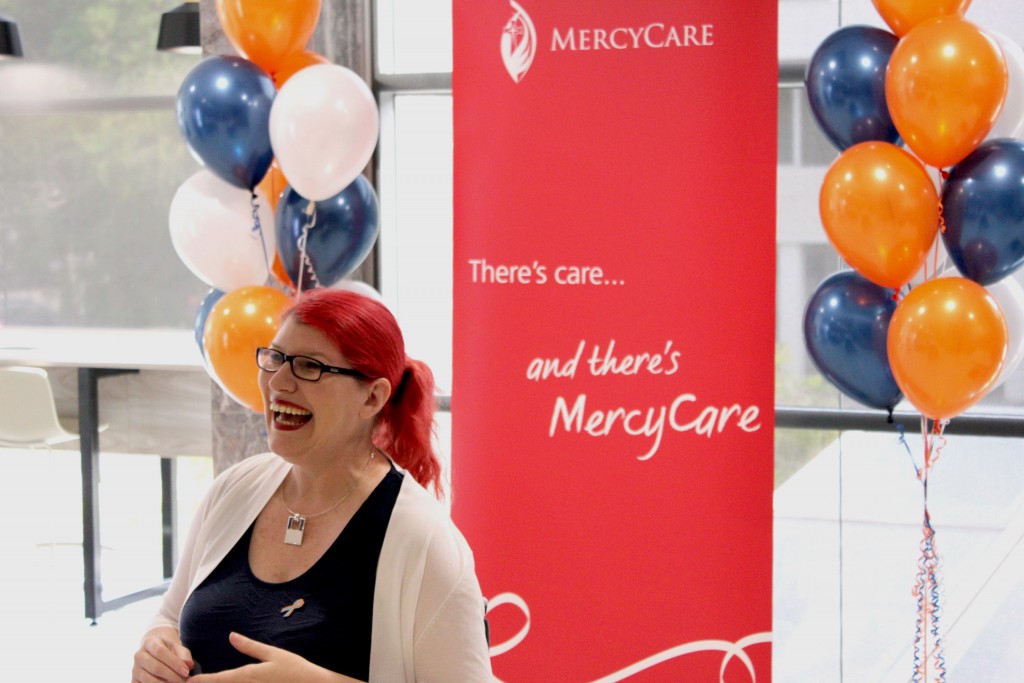 Samantha Connor delivered a compelling speech at the International Day of People with Disability, organised by not-for-profit organisation MercyCare and held in West Perth on 3 December 2015. Photo: Supplied