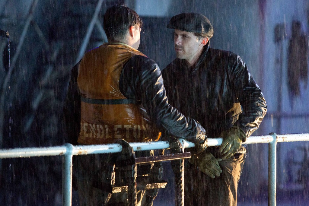 Casey Affleck and Michael Raymond-James star in a scene from the movie The Finest Hours. Photo: CNS/Disney