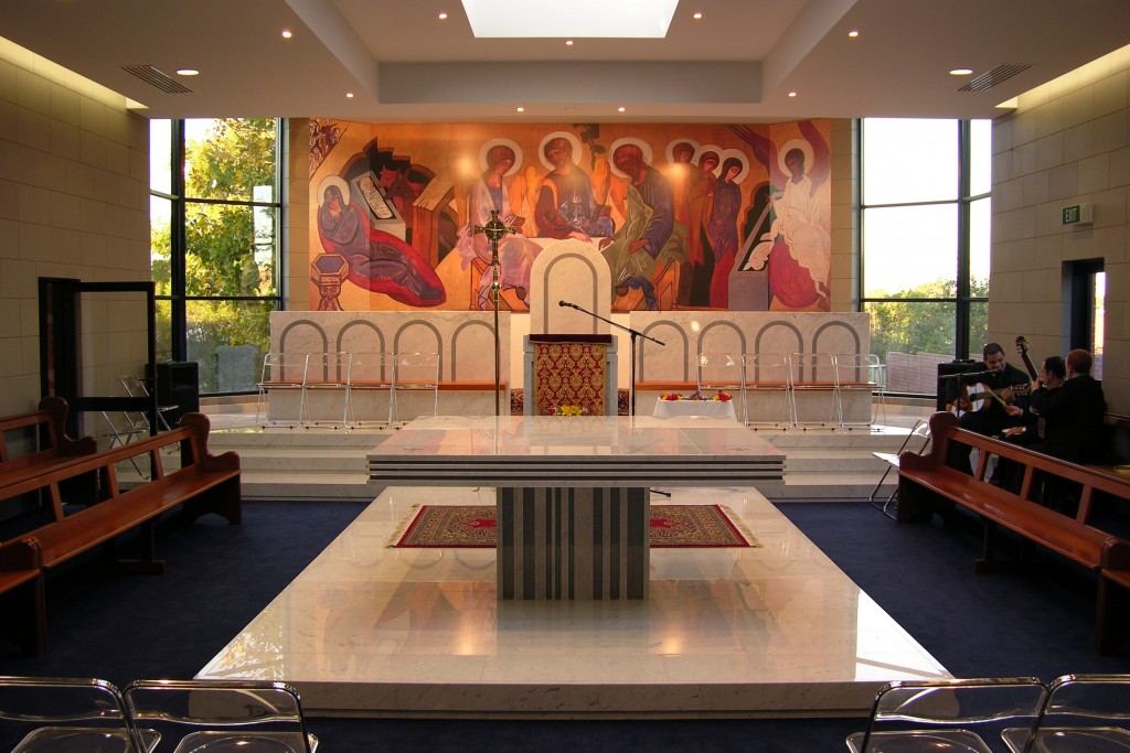 The Chapel at Redemptoris Mater Seminary at the time of its opening in June 2005. Photo: Jamie O’Brien.