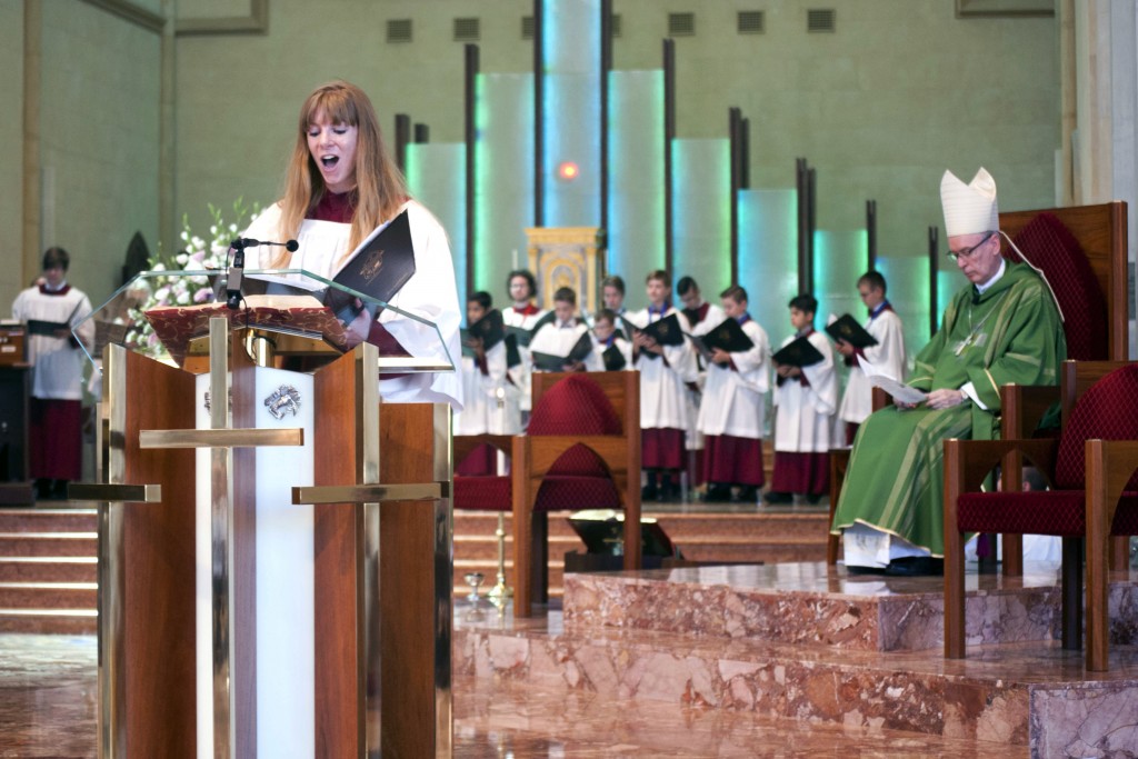 Choir singers enrich the ceremony during the launch, which marks the 50th year of Project Compassion. Photo: Rachel Curry.