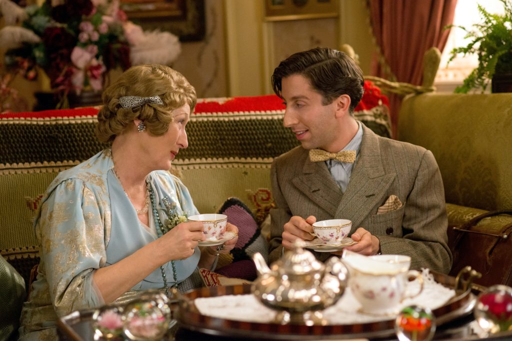 Meryl Streep and Simon Helberg star in a scene from the movie "Florence Foster Jenkins." Photo:CNS/Paramount