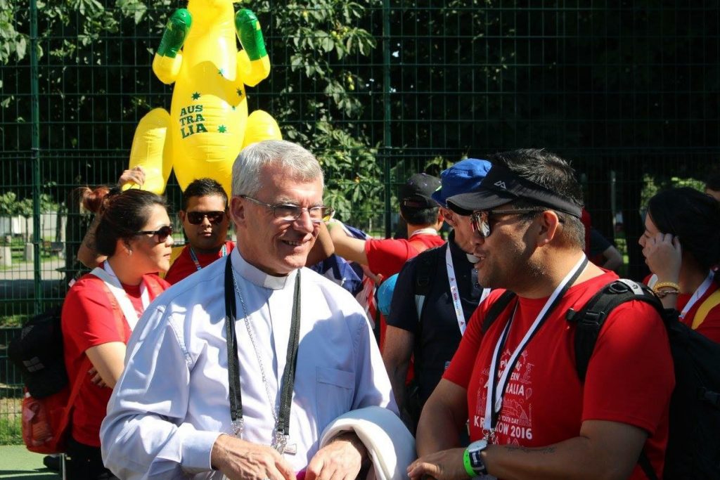 Archbishop Timothy Costelloe has said that spending time with young people, and observing their small acts of mercy, was one of the most important aspects of his experience at this year’s World Youth Day (WYD) in Krakow, Poland. Photo: Matthew Tloczek