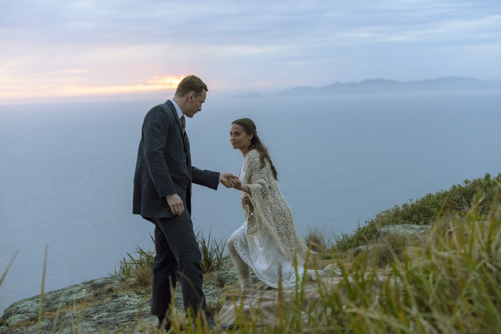 Michael Fassbender and Alicia Vikander star in a scene from the movie The Light Between Oceans. Photo: CNS/Disney