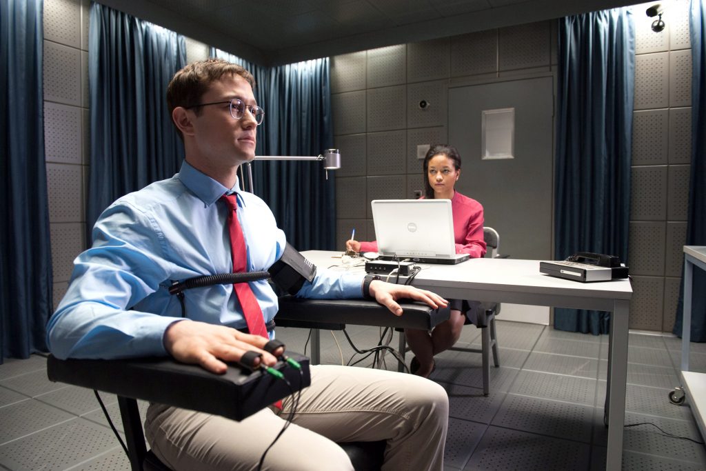 Joseph Gordon-Levitt stars in a scene from the movie Snowden. The Catholic News Service classification is A-III - adults. Photo: CNS /Open Road Films