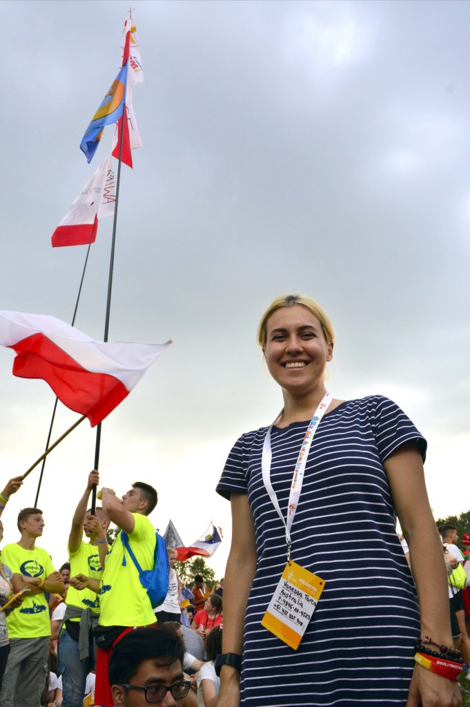 Vanessa Tarca said participating in World Youth Day was a blessing because it brought her back to the Church. Photo: Feby Plando