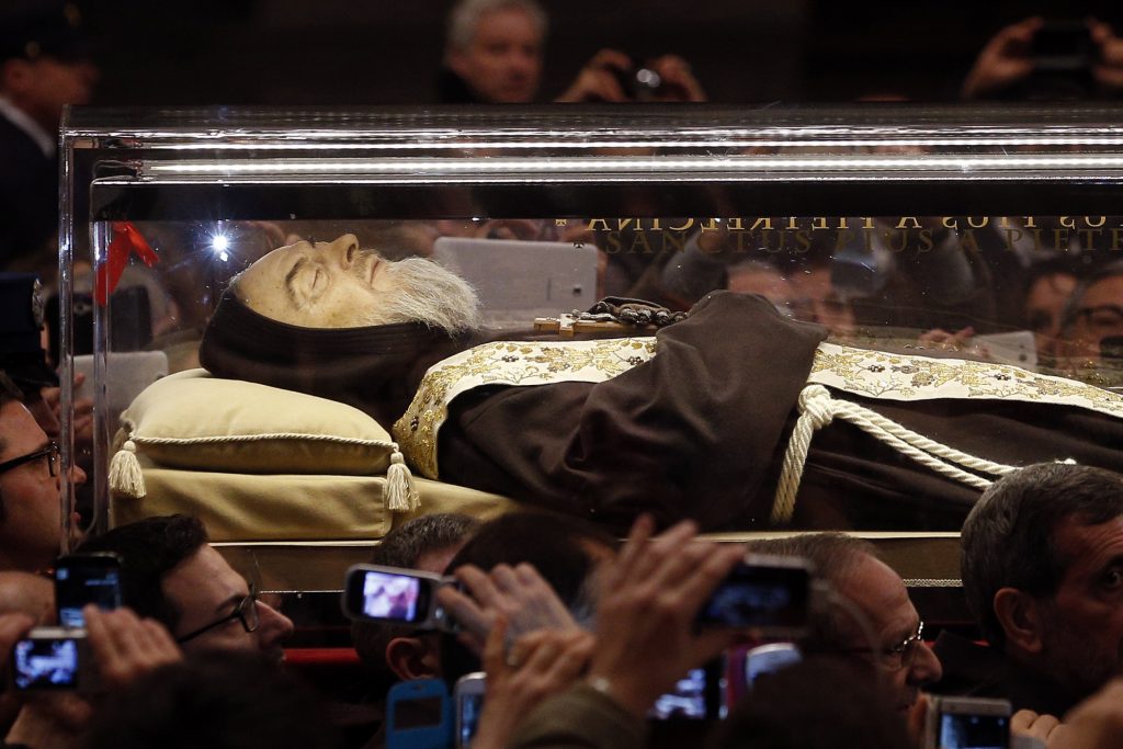 Saint Padre Pio is a key example of someone who has given his entire life in the service of God’s mercy Pope Francis has said, but cautioned that there is only one reason he was able to do so: prayer. Photo: CNS