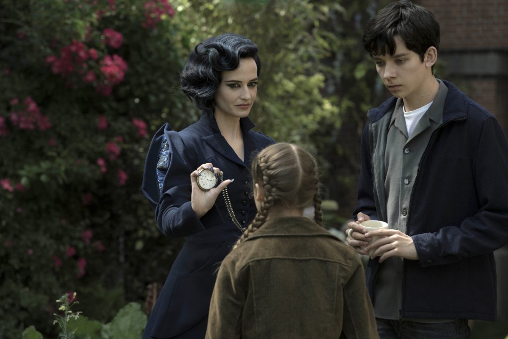 Eva Green, Asa Butterfield and Georgia Pemberton star in a scene from the movie Miss Peregrine's Home for Peculiar Children. Photo: CNS/Fox