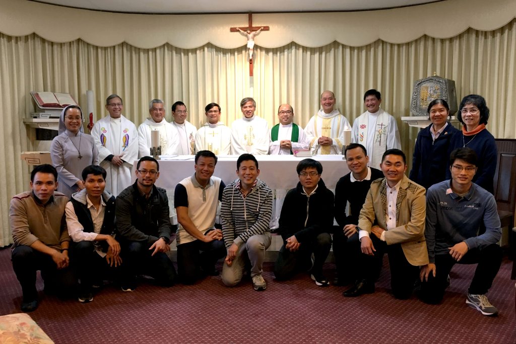 A special Mass was celebrated for the 25th anniversary of Fr Peter Nguyen’s ordination to the priesthood. Photo: Supplied