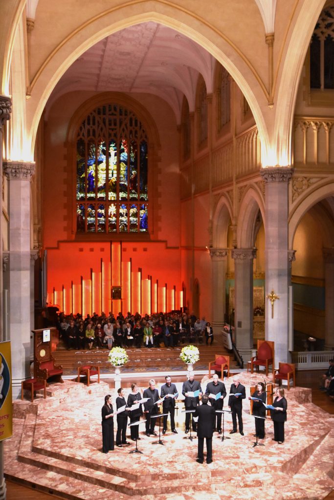 More than 800 people turned out to hear the English musical group, who are led by long-time conductor Peter Phillips. Photo: Feby Plando