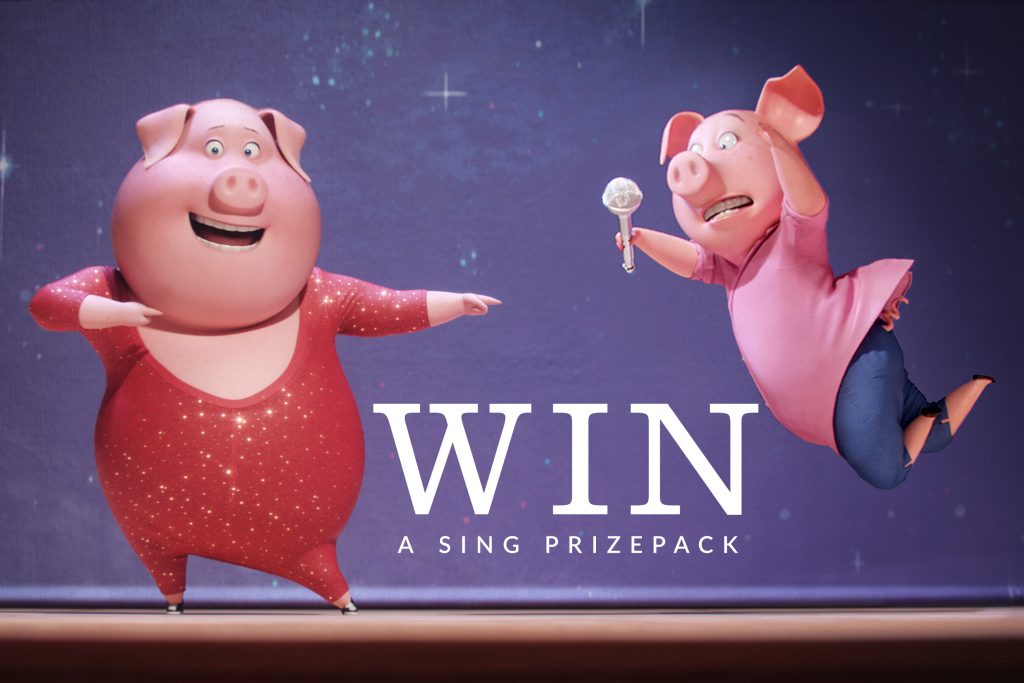 Image: WIN a SING prize pack. Image Supplied