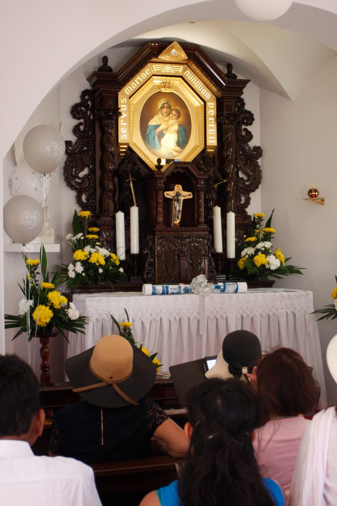 The inside of the Schoenstatt Shrine in Mt Richon, which recently celebrated its 25th anniversary. Photo: Chris Quinn