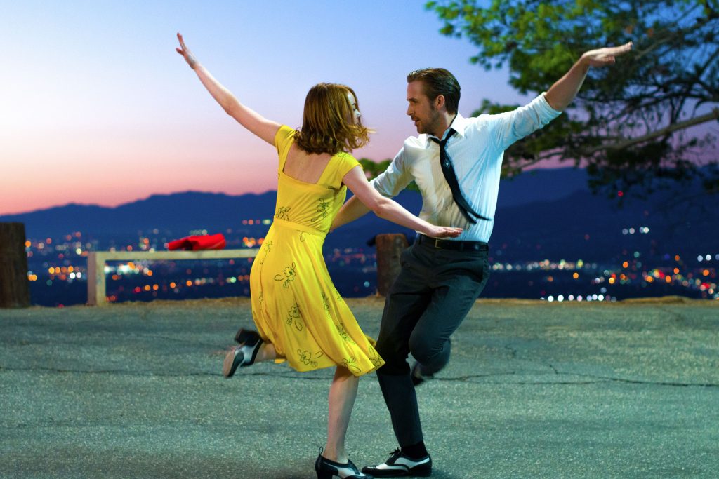 Emma Stone and Ryan Gosling are mesmerising as star crossed lovers Mia and Sebastian in La La Land. Photo: Supplied