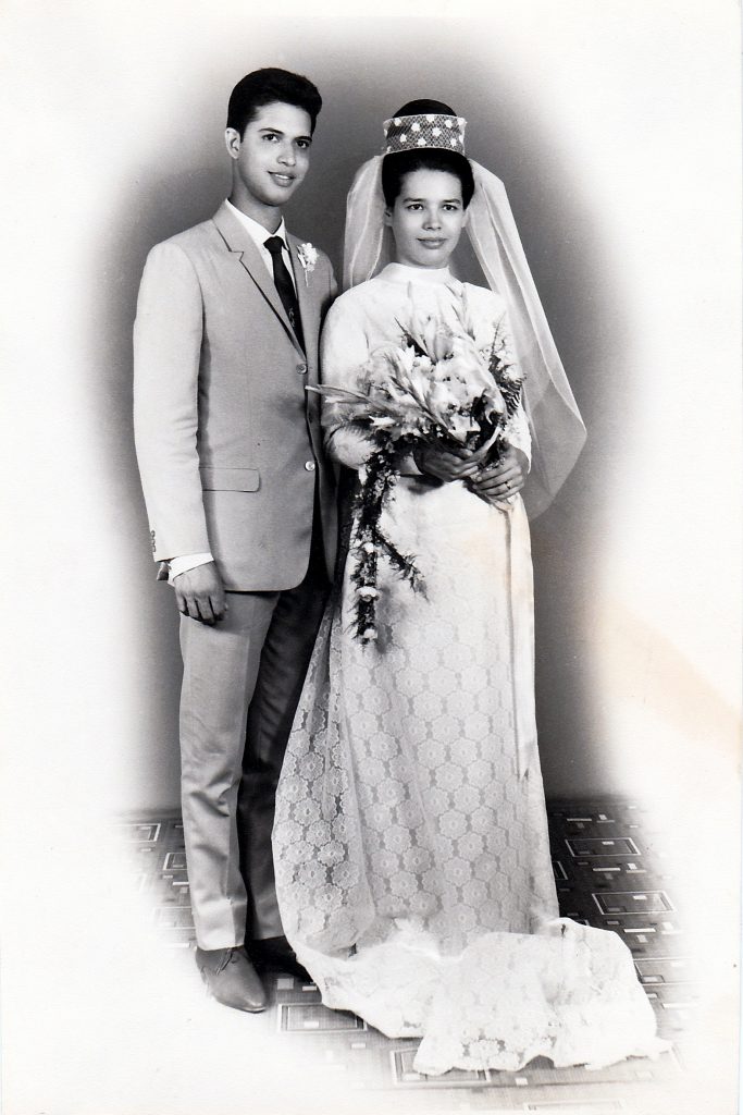 Philip and Mignonne on their wedding day in 1967 Photo: Supplied