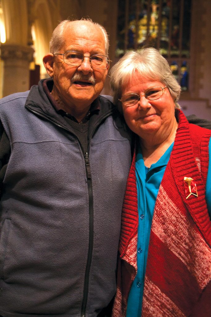 Peter and Barbara at the 2015 Annual Marriage Day Mass at St Mary’s Cathedral. Photo: Jamie O’Brien