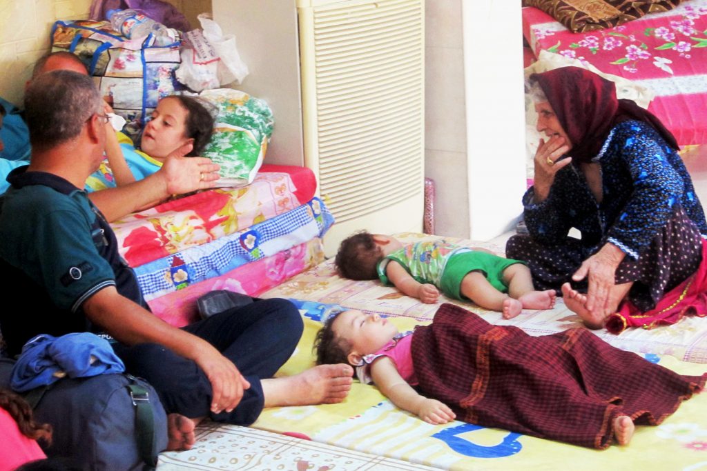 Iraqi Christian refugees rest at St Joseph’s Church in Ankawa, Iraq, in 2016. Christians are the most persecuted religious group in the world, Australia’s Catholic Bishops have told a Parliamentary inquiry. Photo: CNS/Sarah Mansour