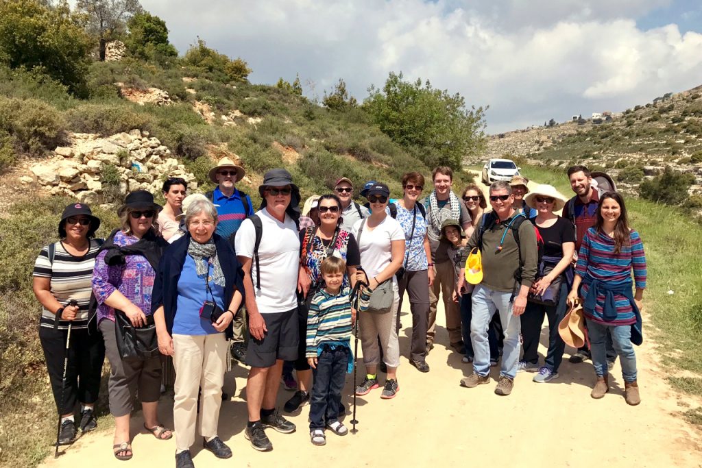 Tantur participants after a hike in Beit Jala natureland. Photo: Gemma Thompson