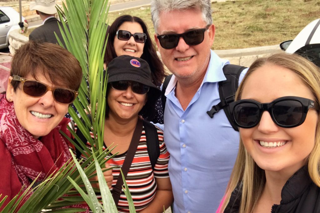 Tantur participants in the Palm Sunday Procession. Photo: Gemma Thompson