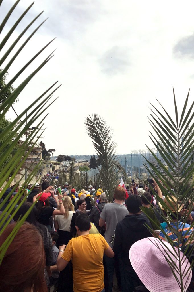 The Palm Sunday procession. Photo: Gemma Thompson