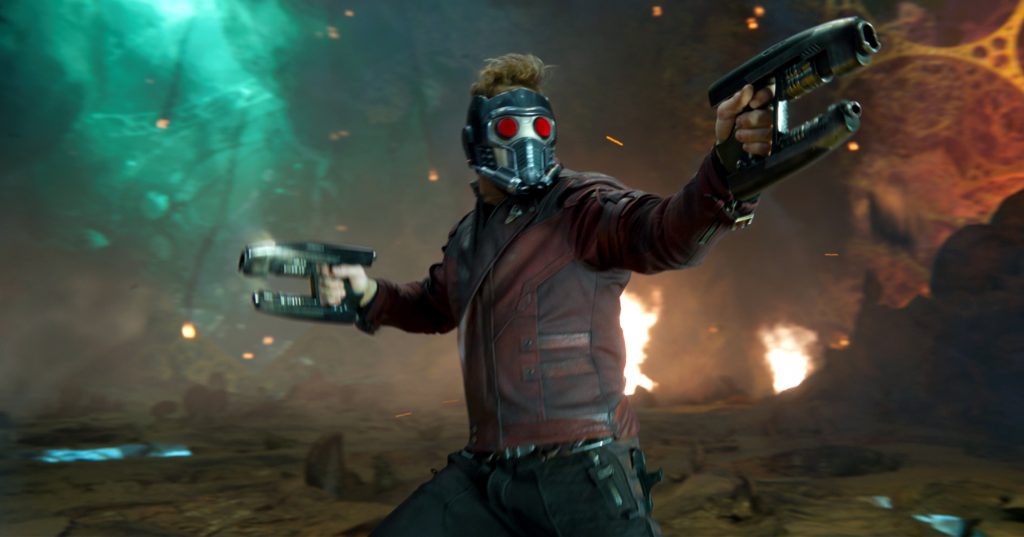 Chris Pratt stars in a scene from the movie Guardians of the Galaxy Vol. 2. Photo CNS/Marvel Studios.