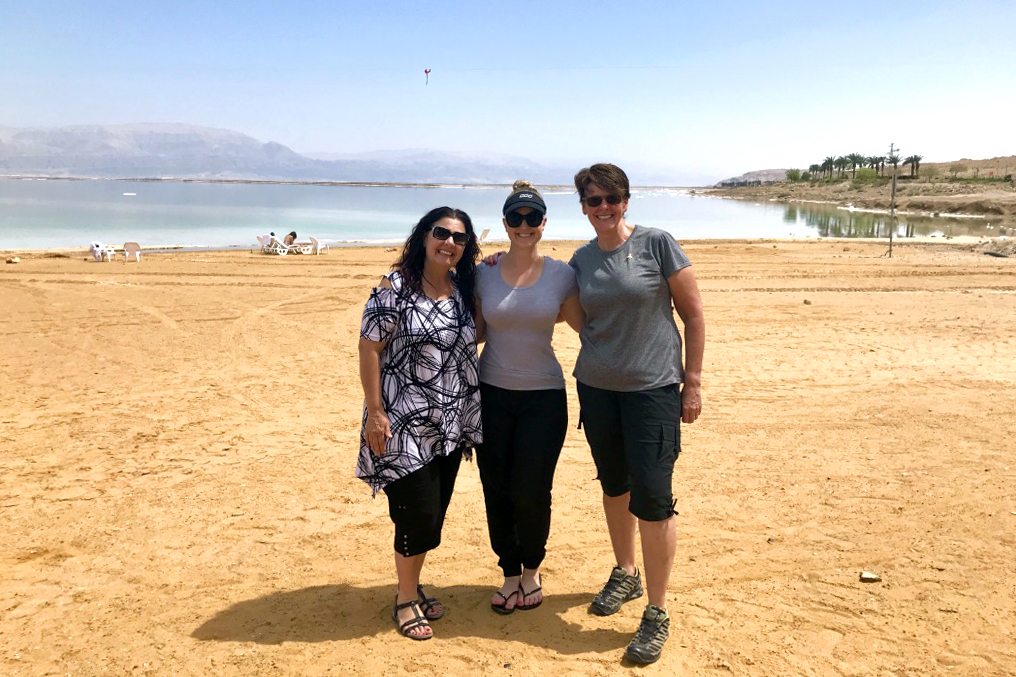 Perth Pilgrims at the Dead Sea. Photo: Gemma Thomson.