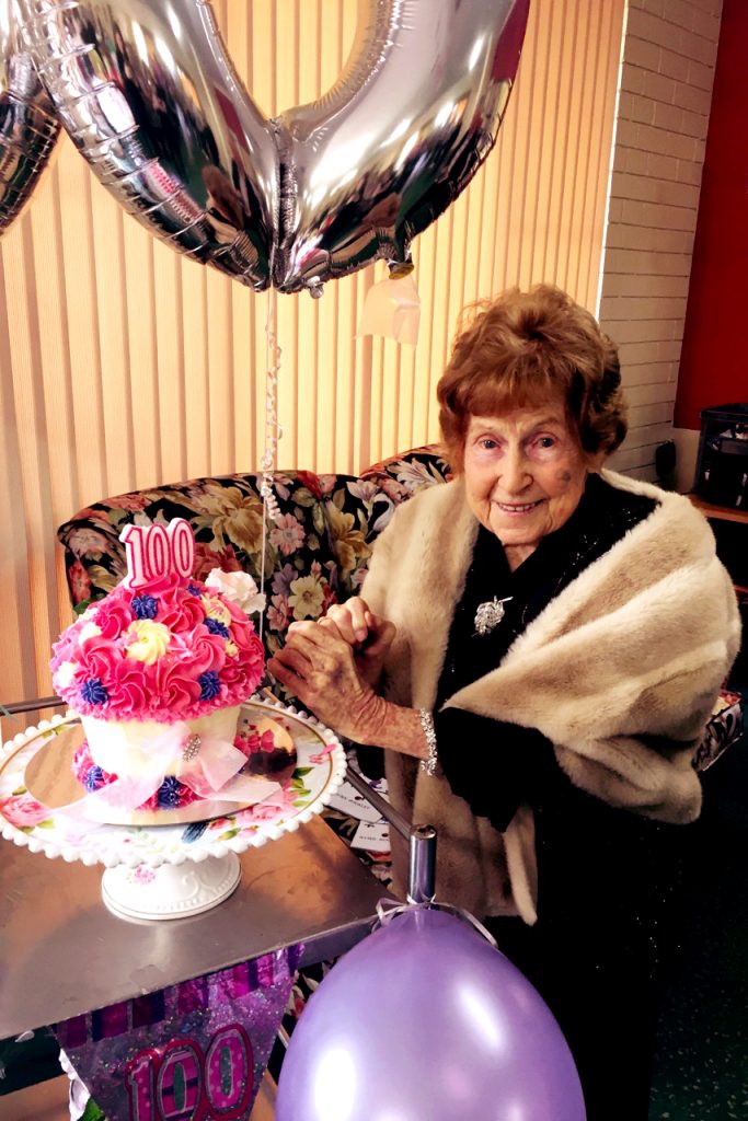 Mercy Place Edgewater resident Ivy Blundell will celebrate her 100th birthday on Friday 16 June surrounded by family and friends who say the centenarian was committed to others throughout her life and still has a wonderful heart. Photo: Supplied.