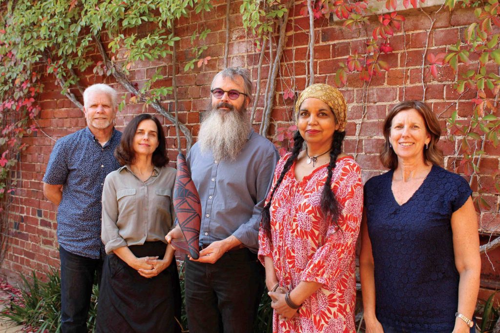 Associate Professor Clive Walley, Louise Austen, Professor David Paul, Denise Groves and Sharon Bell from Notre Dame’s Aboriginal Health Team. Photo: Supplied