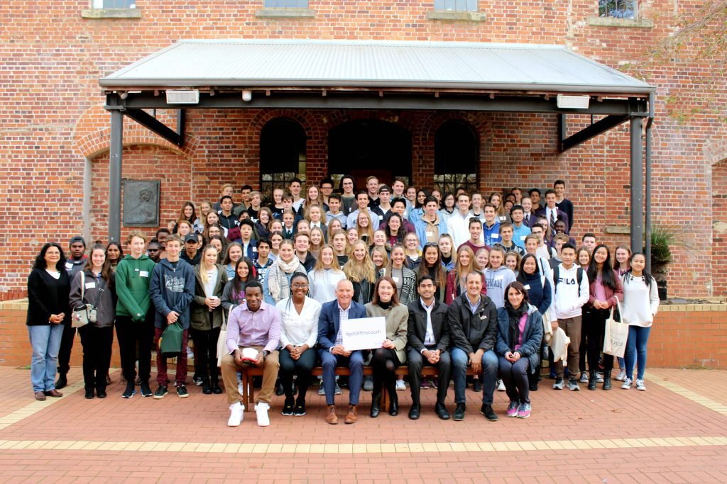 Students from across Western Australia last month took part in the second Catholic Youth Summit at the University of Notre Dame Australia (UNDA) Fremantle campus. Photo: Supplied.